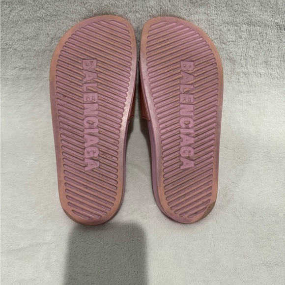 Balenciaga Pink Rubber Pool slides - Picture 3 of 3